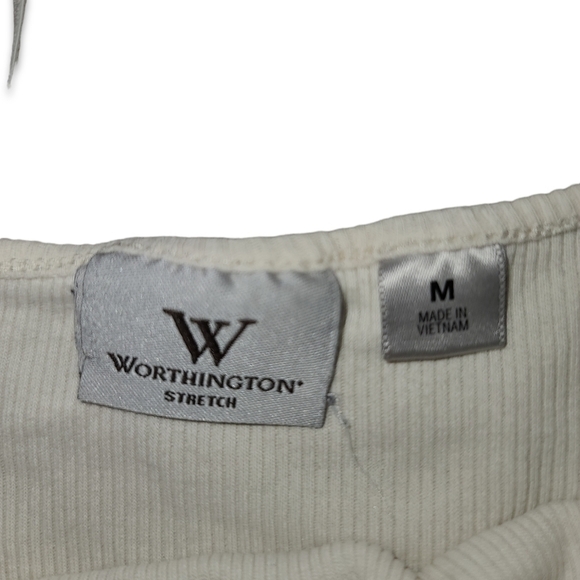 WORTHINGTON Cream Lace Spaghetti Strap Tanktop - Picture 2 of 3